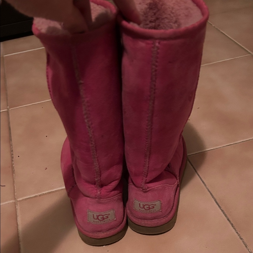 UGG Vibrant Pink Boots rare